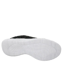 Black Polyester Runner Joice Sneakers Shoes