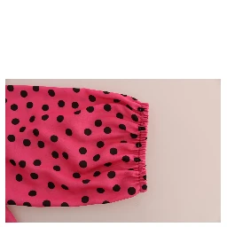 Pink Polka Dotted Silk Blouse