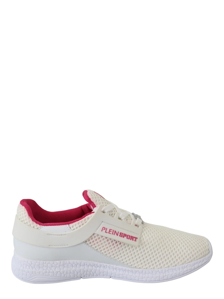 White Polyester Runner Becky Sneakers Shoes alternative