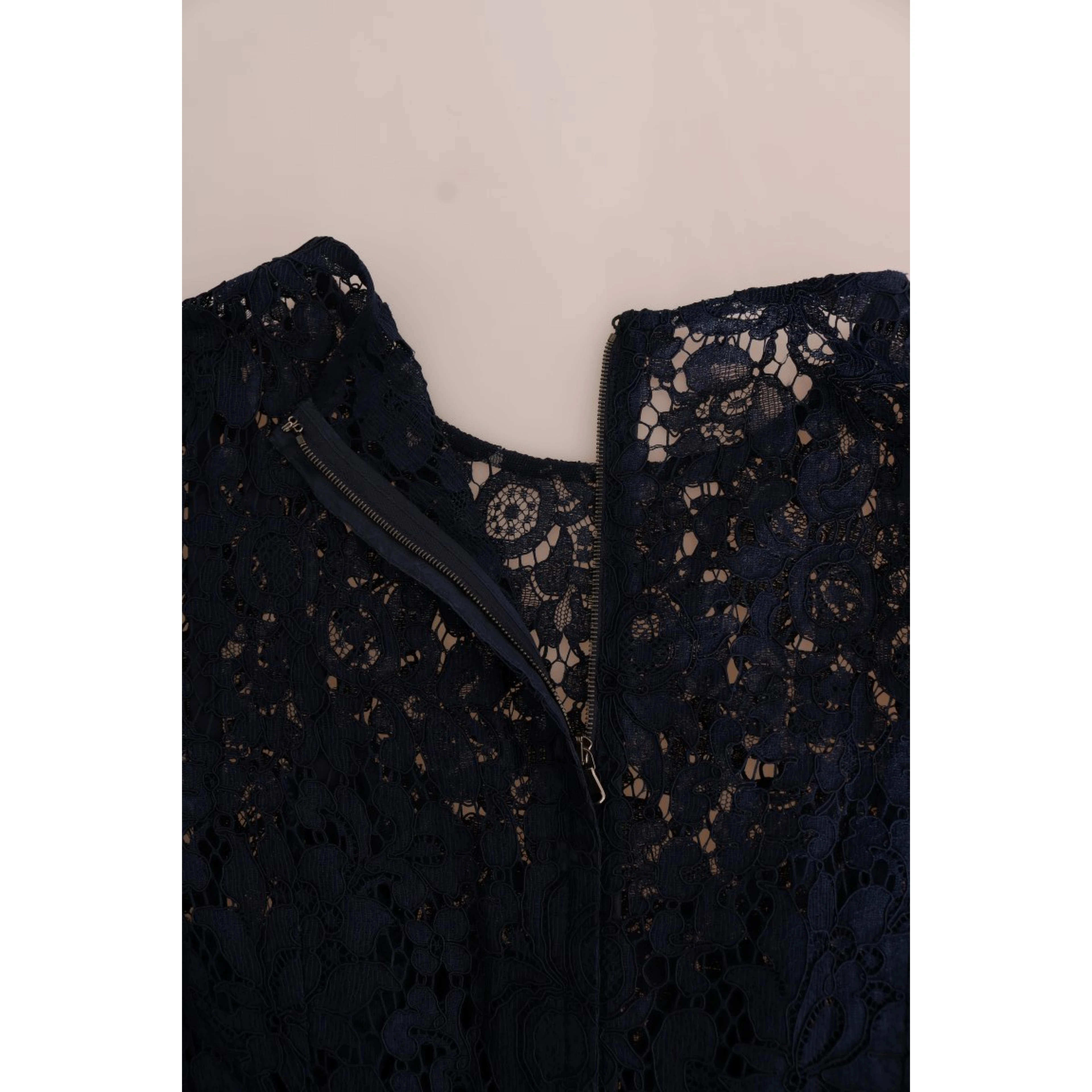 Blue Taormina Floral Lace Sheath Dress