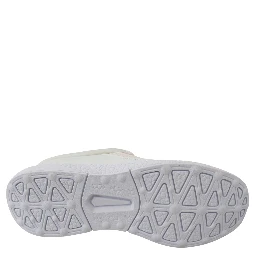 White Polyester Runner Becky Sneakers Shoes