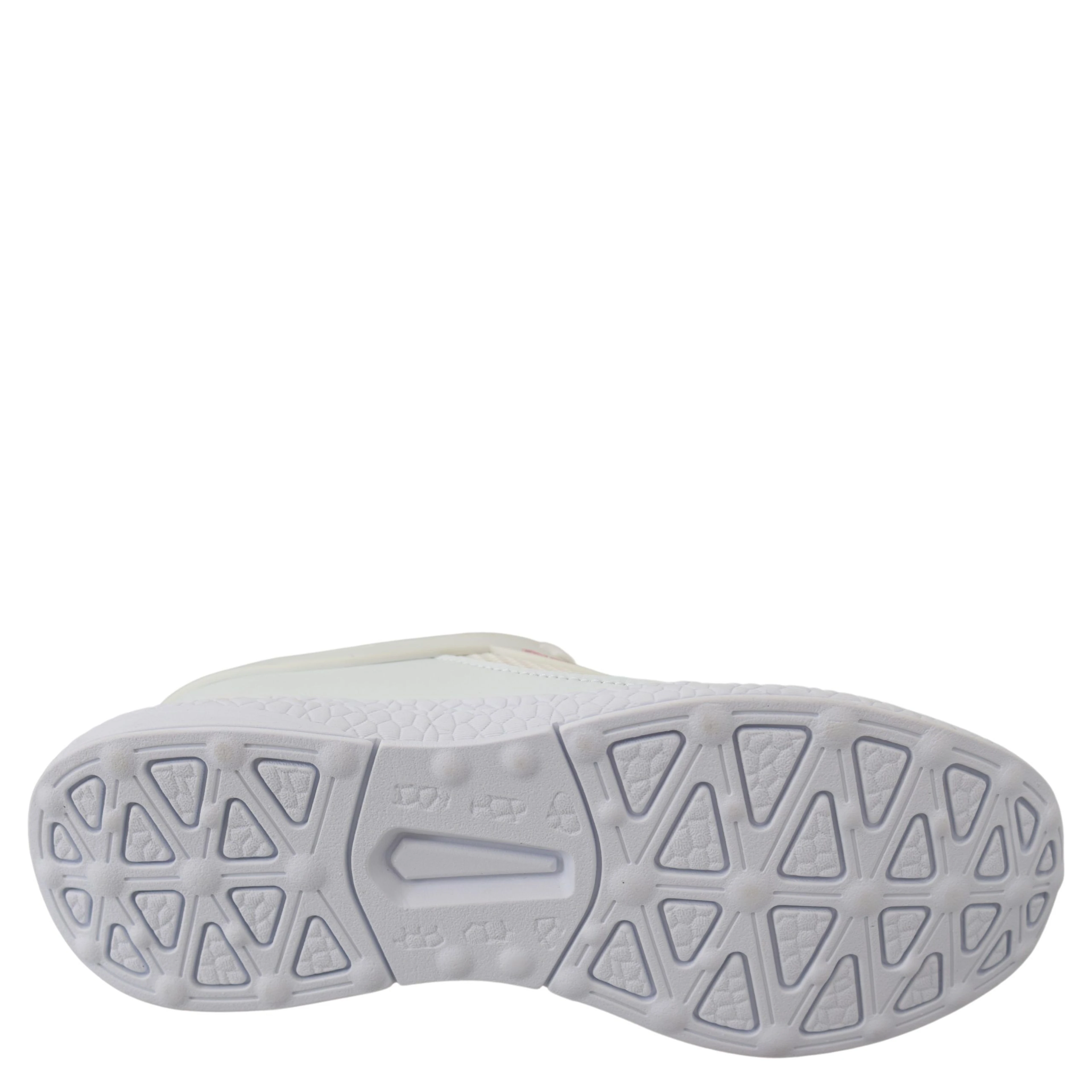 White Polyester Runner Becky Sneakers Shoes