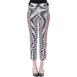 Black And White Viscose Pant
