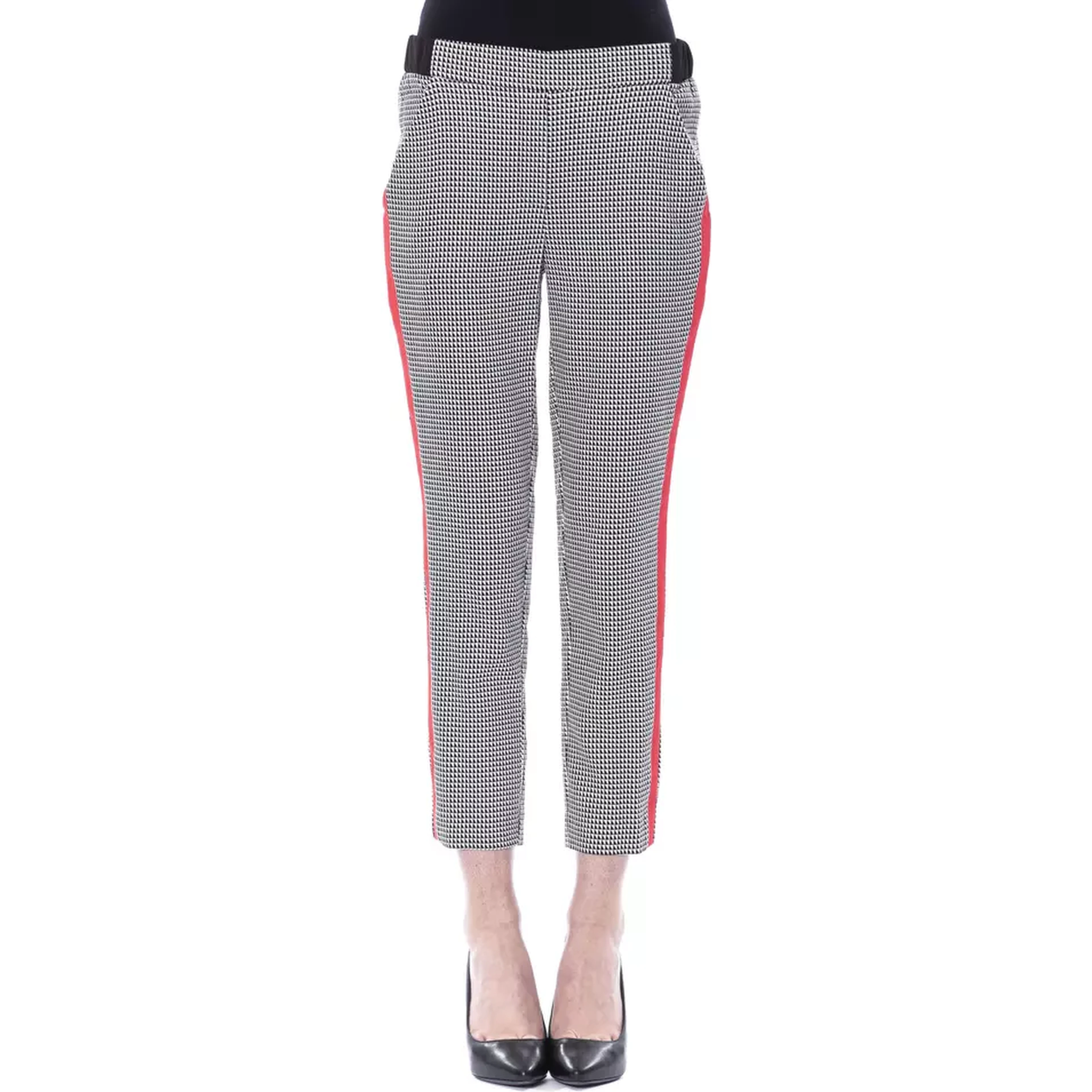 Black And White Viscose Pant