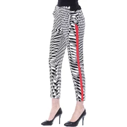 Black And White Viscose Pant