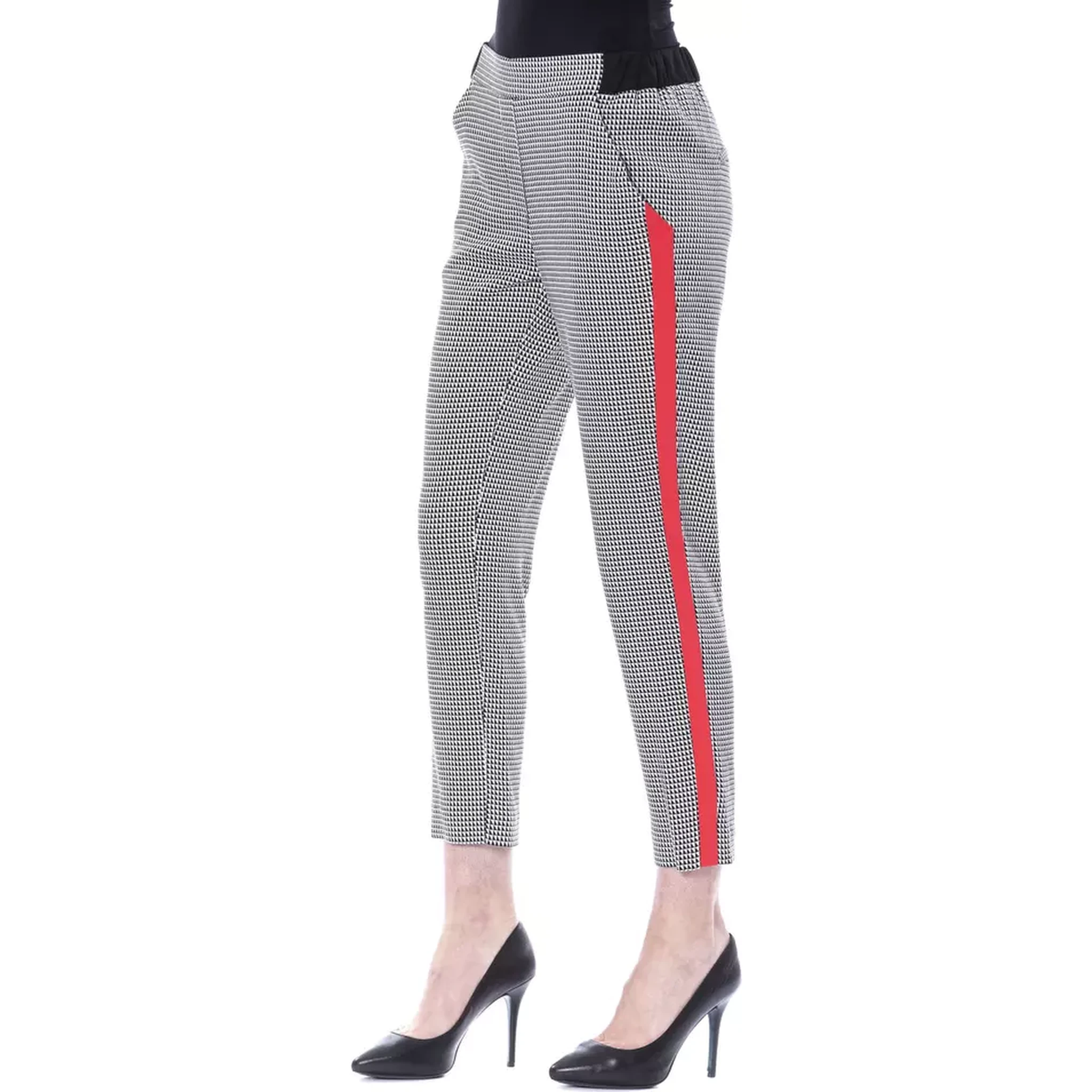 Black And White Viscose Pant