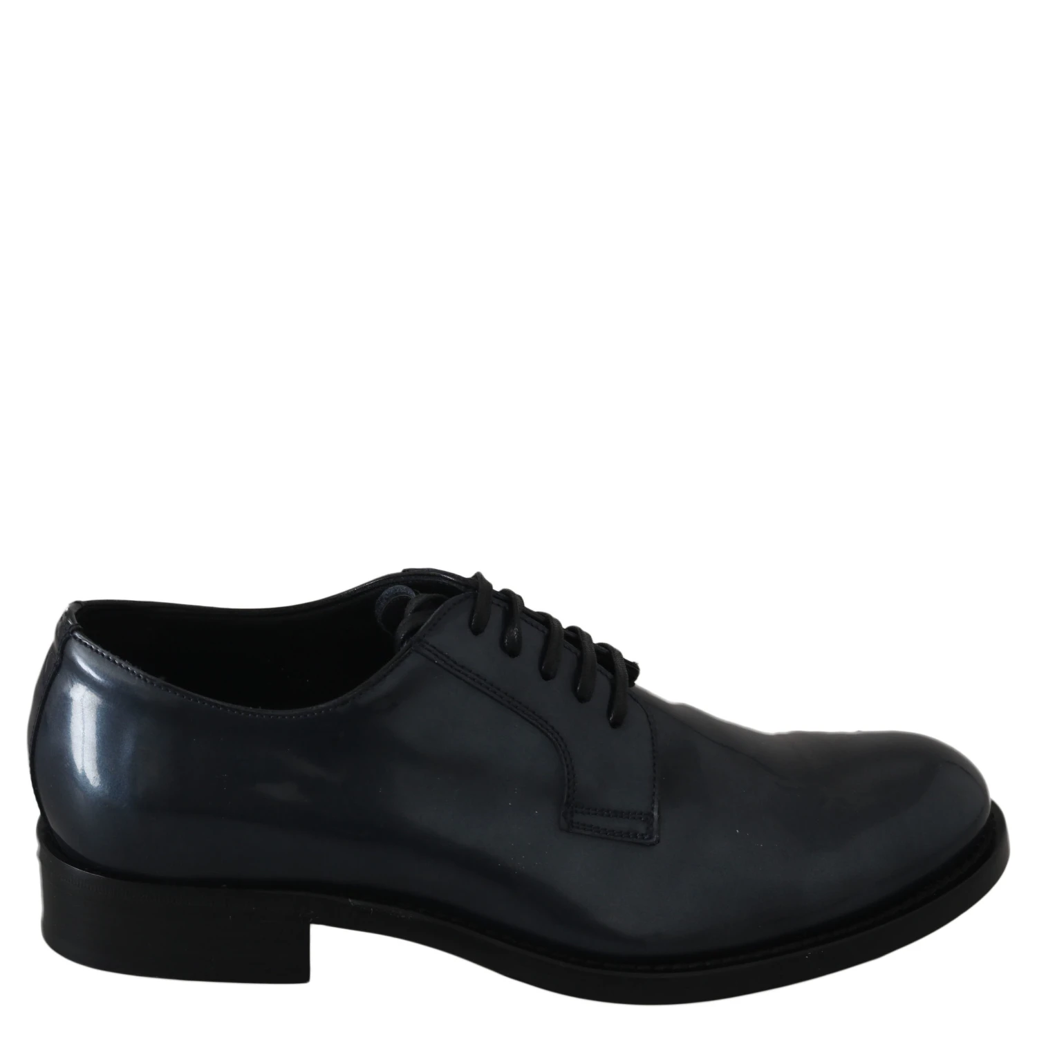 Blue Leather Derby Dress Formal Shoes