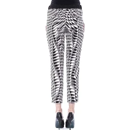Black And White Viscose Pant