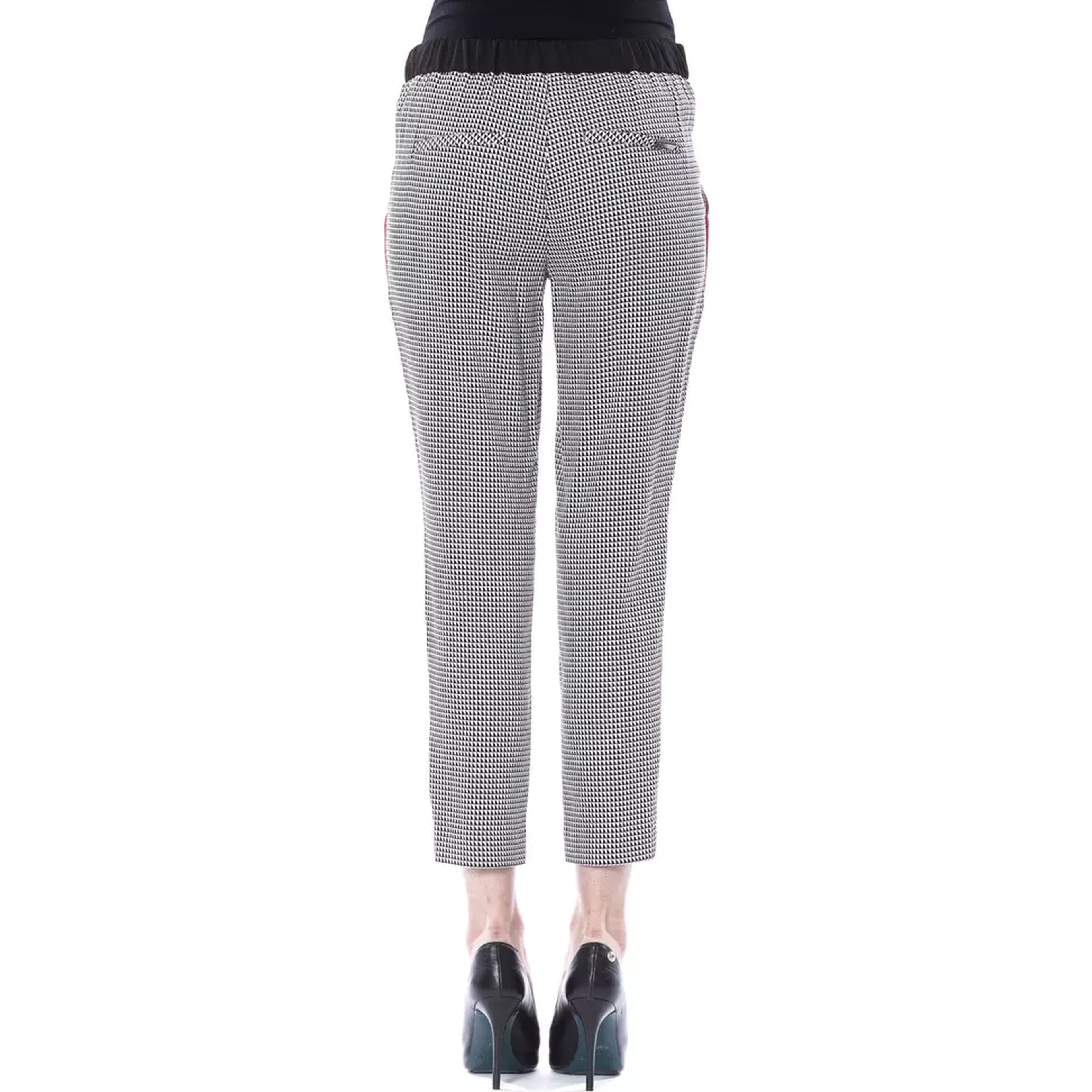 Black And White Viscose Pant