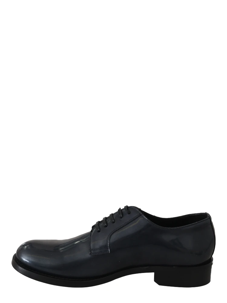 Blue Leather Derby Dress Formal Shoes alternative