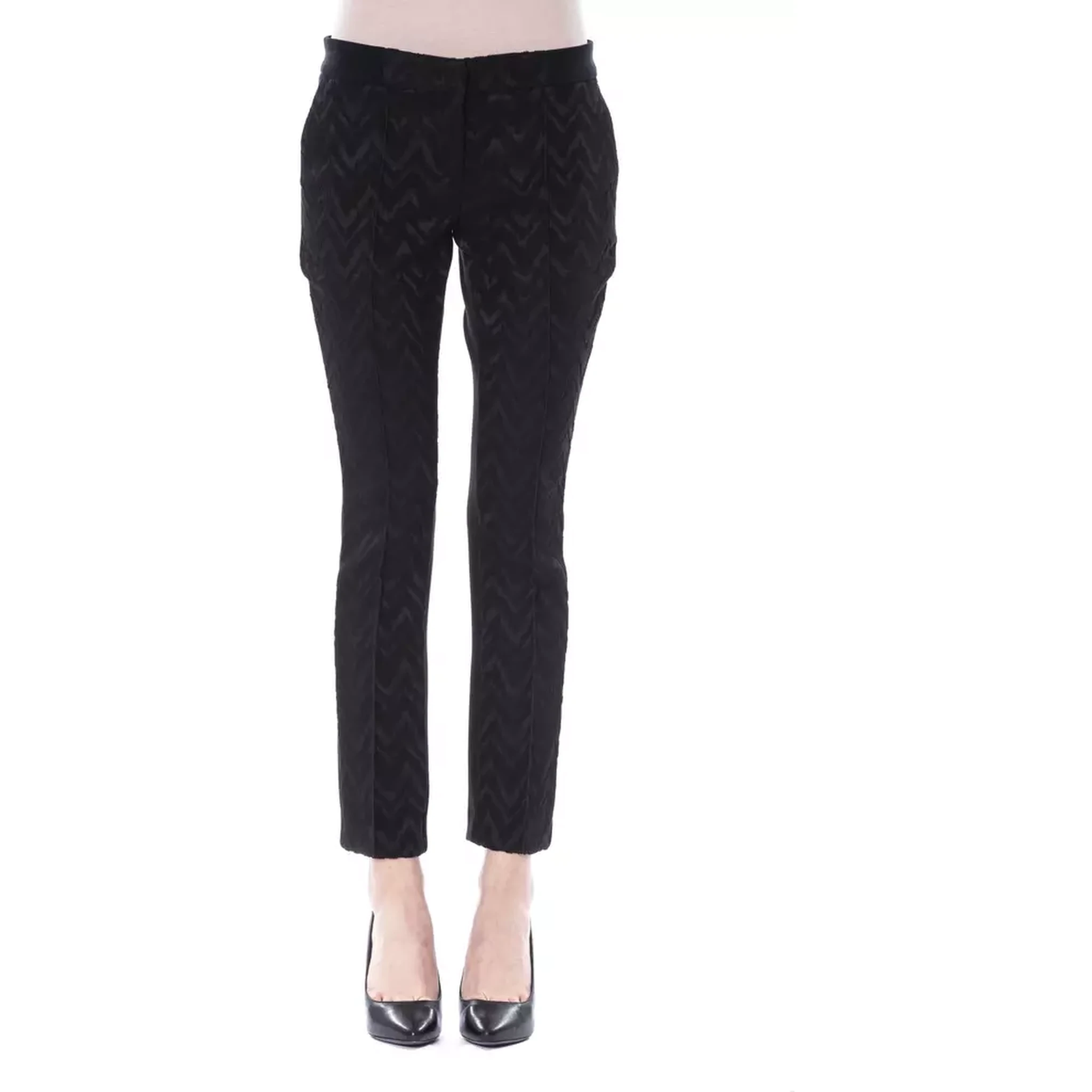 Black Marabou Pant
