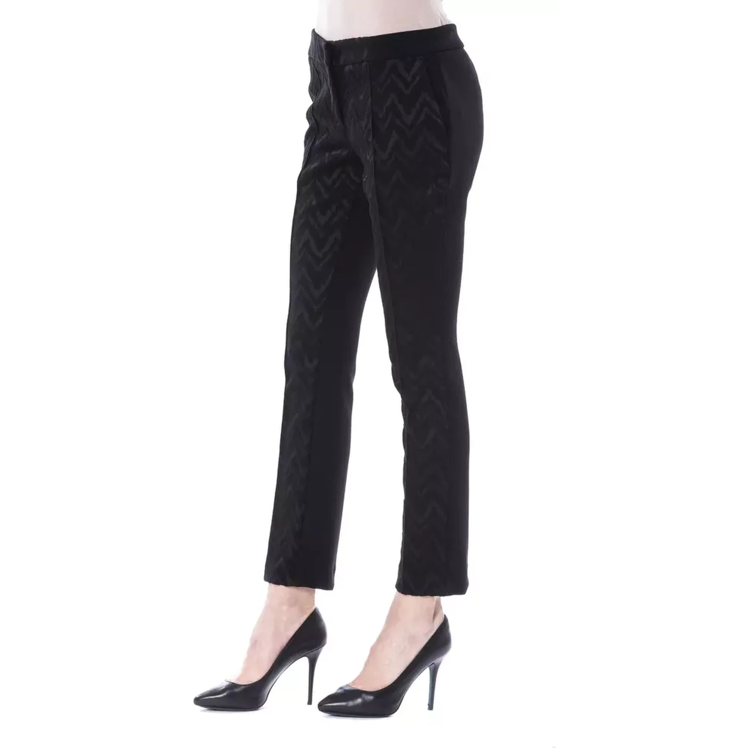 Black Marabou Pant