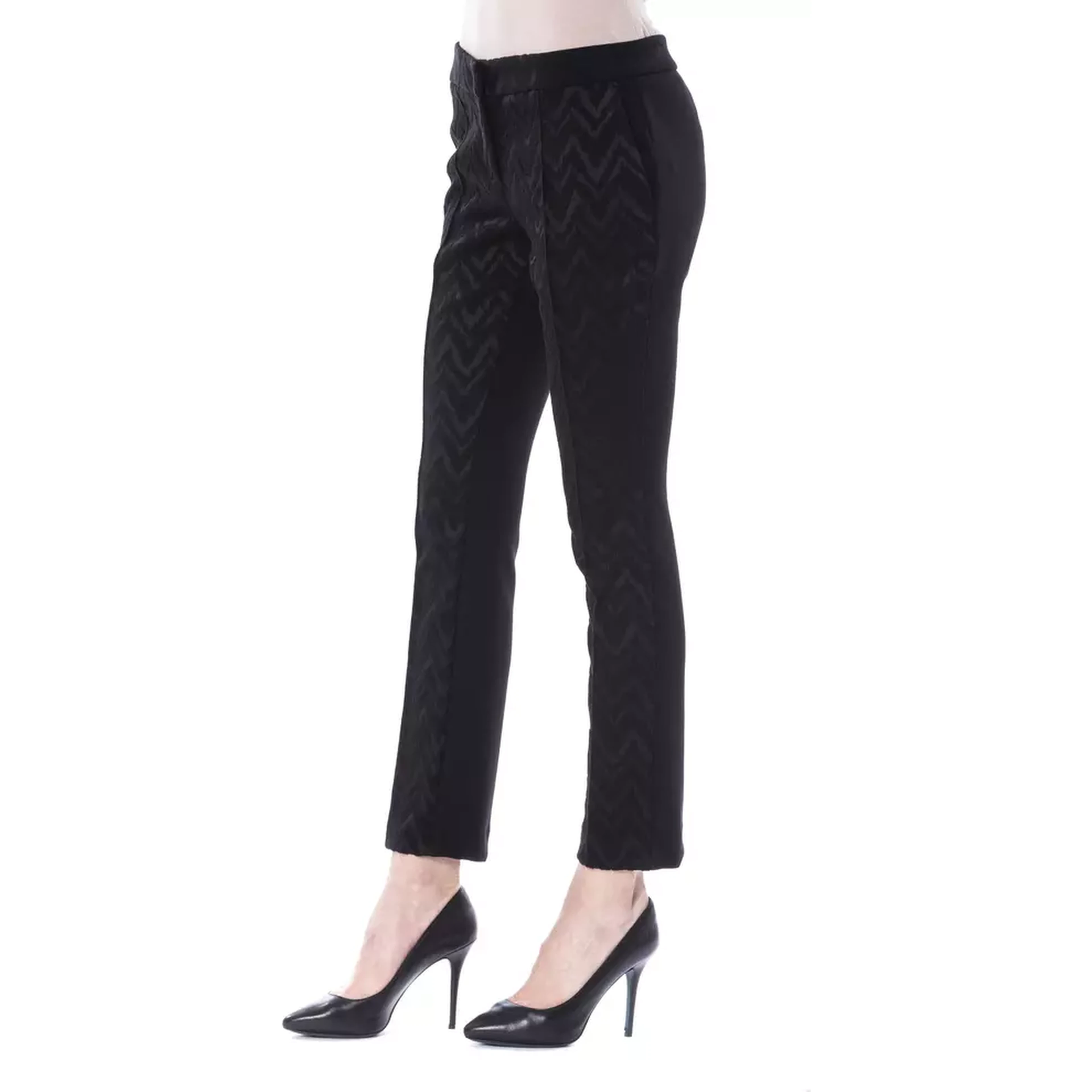 Black Marabou Pant