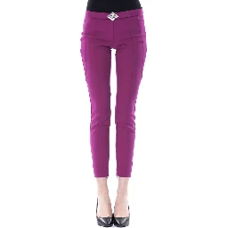 Purple Polyester Pant