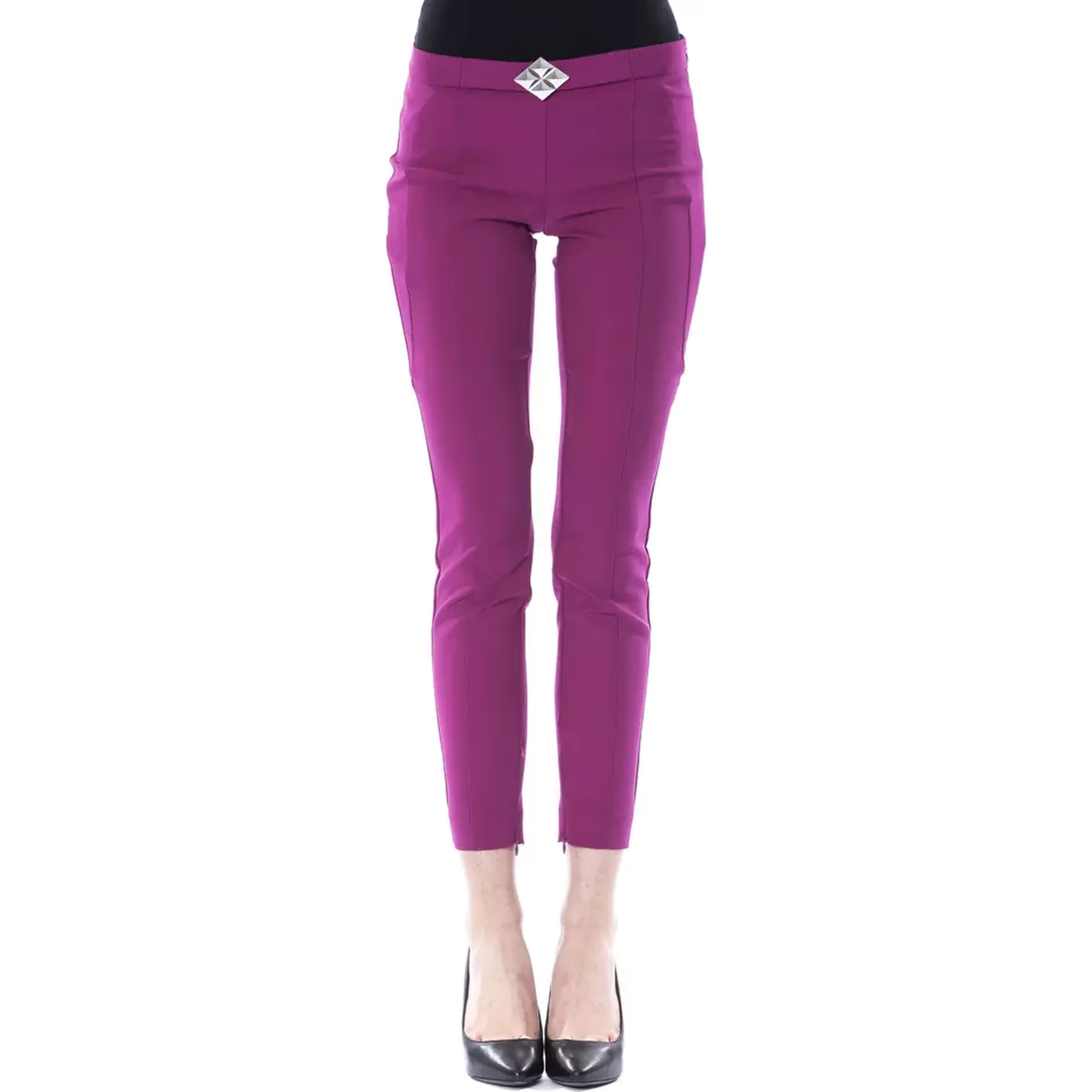 Purple Polyester Pant