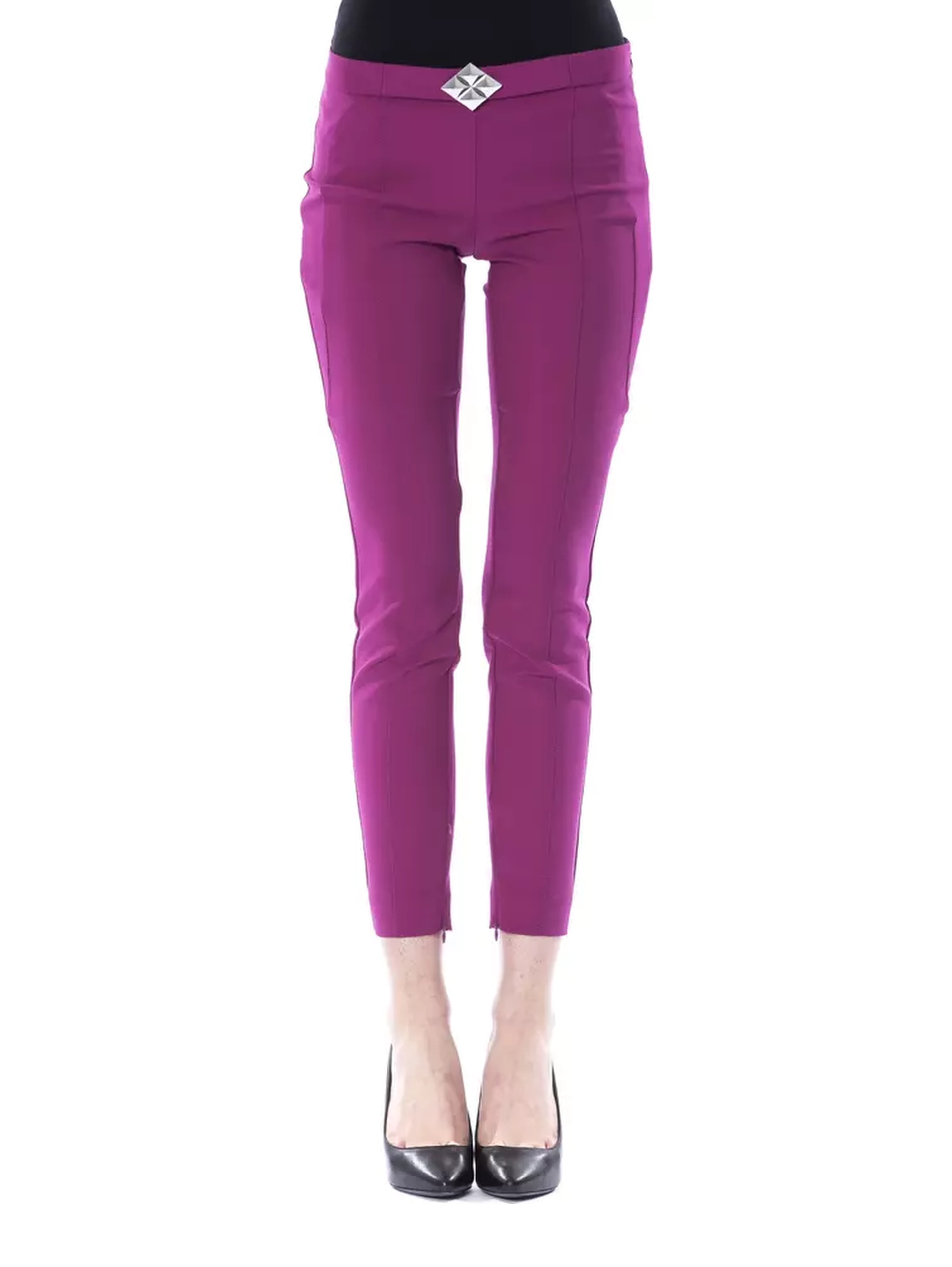 Purple Polyester Pant