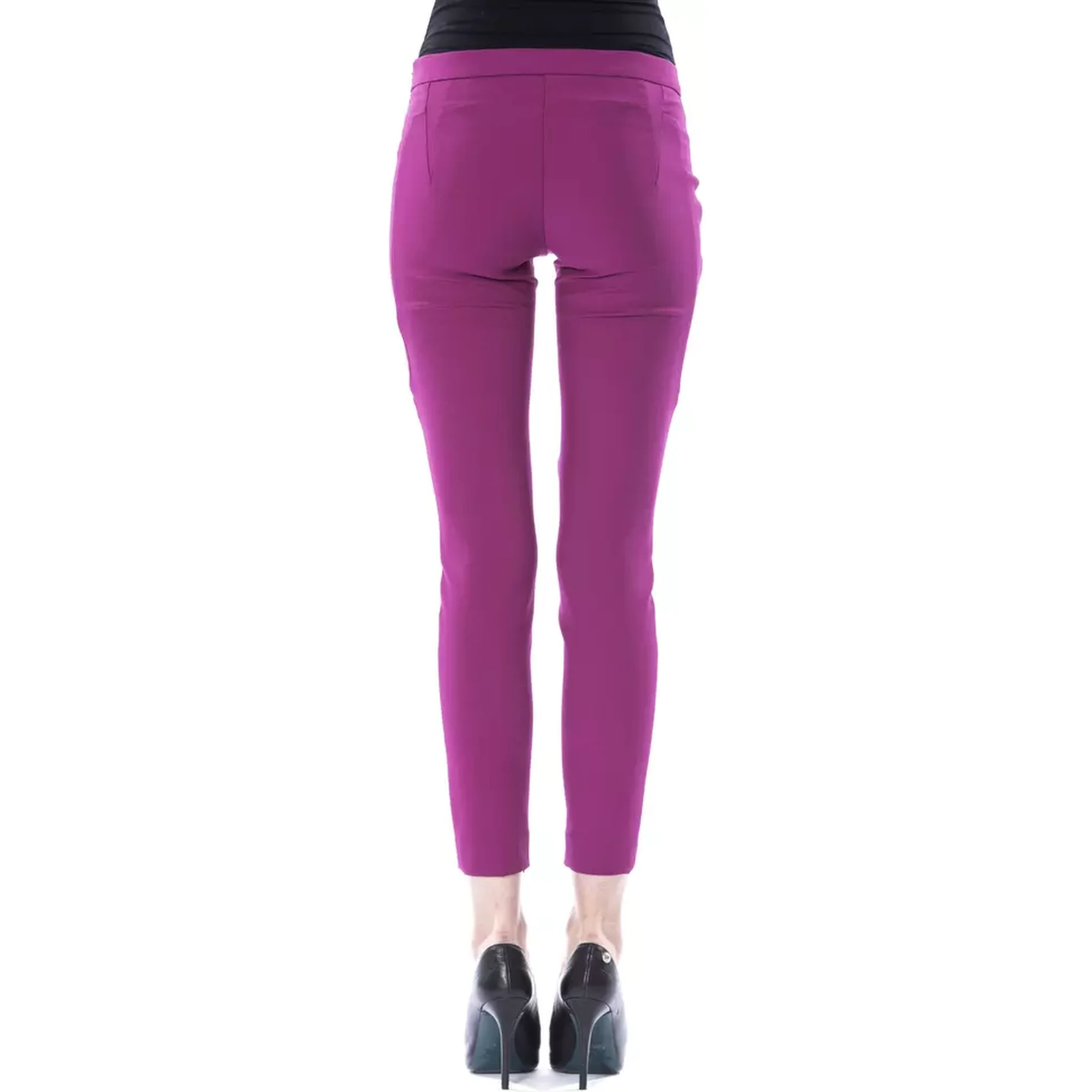 Purple Polyester Pant