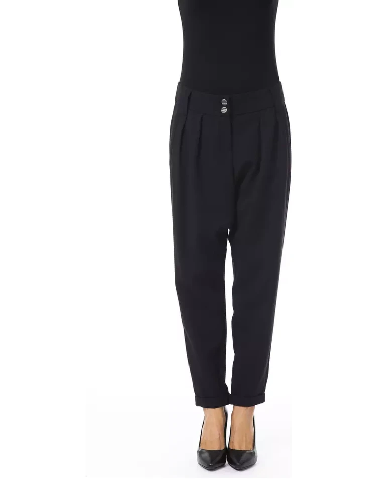 Black Polyester Pant