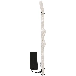 White 100% Silk Slim Adjustable Neck Papillon Men Tie