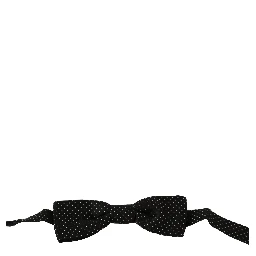 Black Polka Dots Silk Adjustable Neck Papillon Men Bow Tie