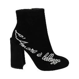 Black Suede L'Amore E'Bellezza Boots Shoes