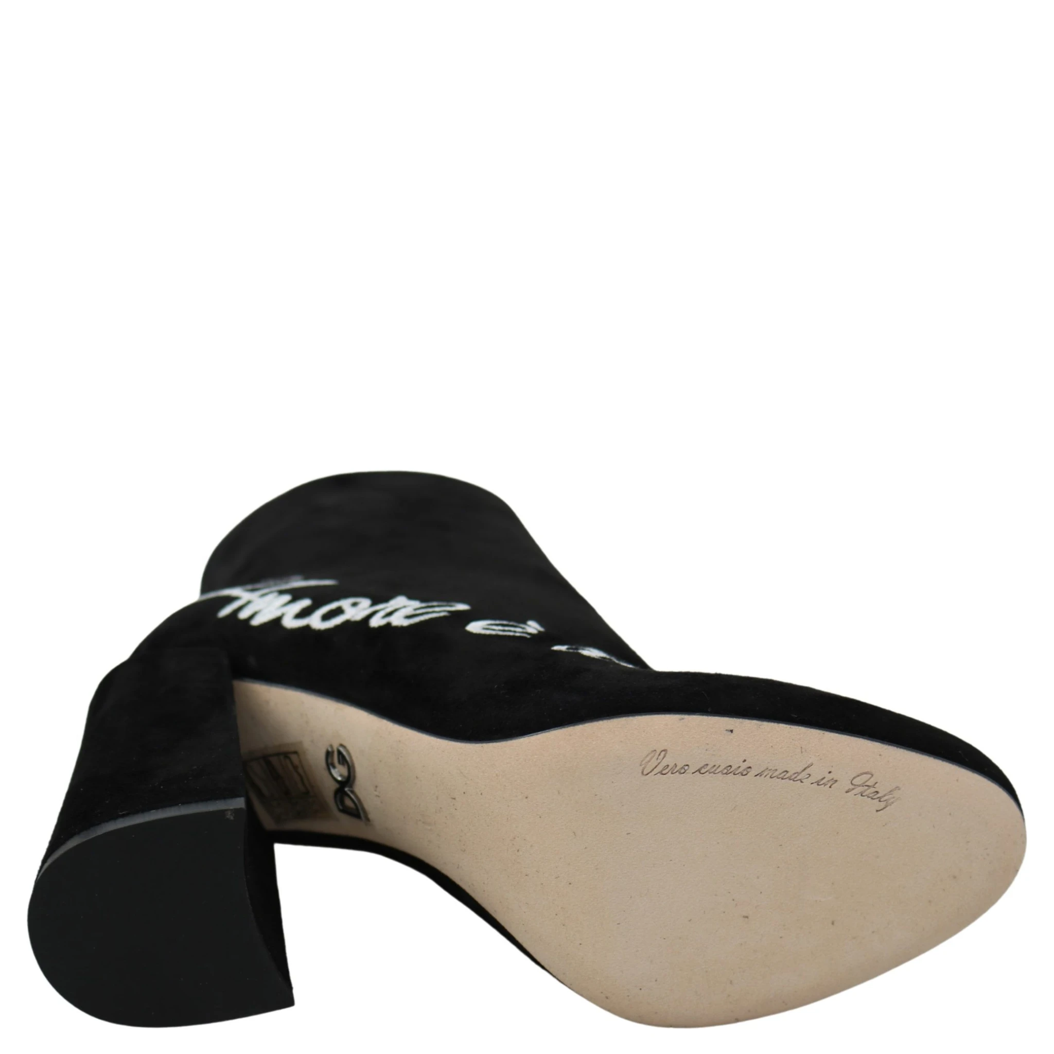 Black Suede L'Amore E'Bellezza Boots Shoes