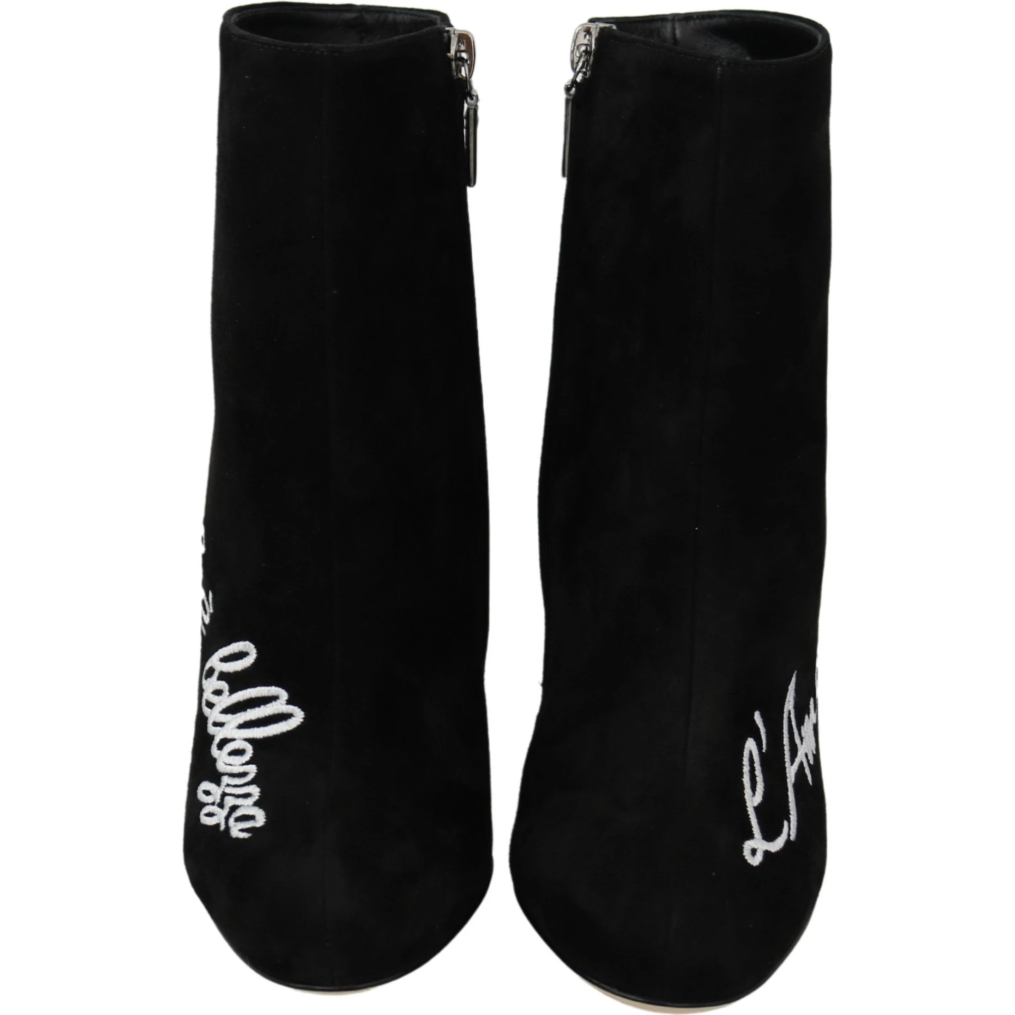 Black Suede L'Amore E'Bellezza Boots Shoes