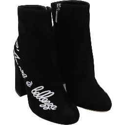 Black Suede L'Amore E'Bellezza Boots Shoes