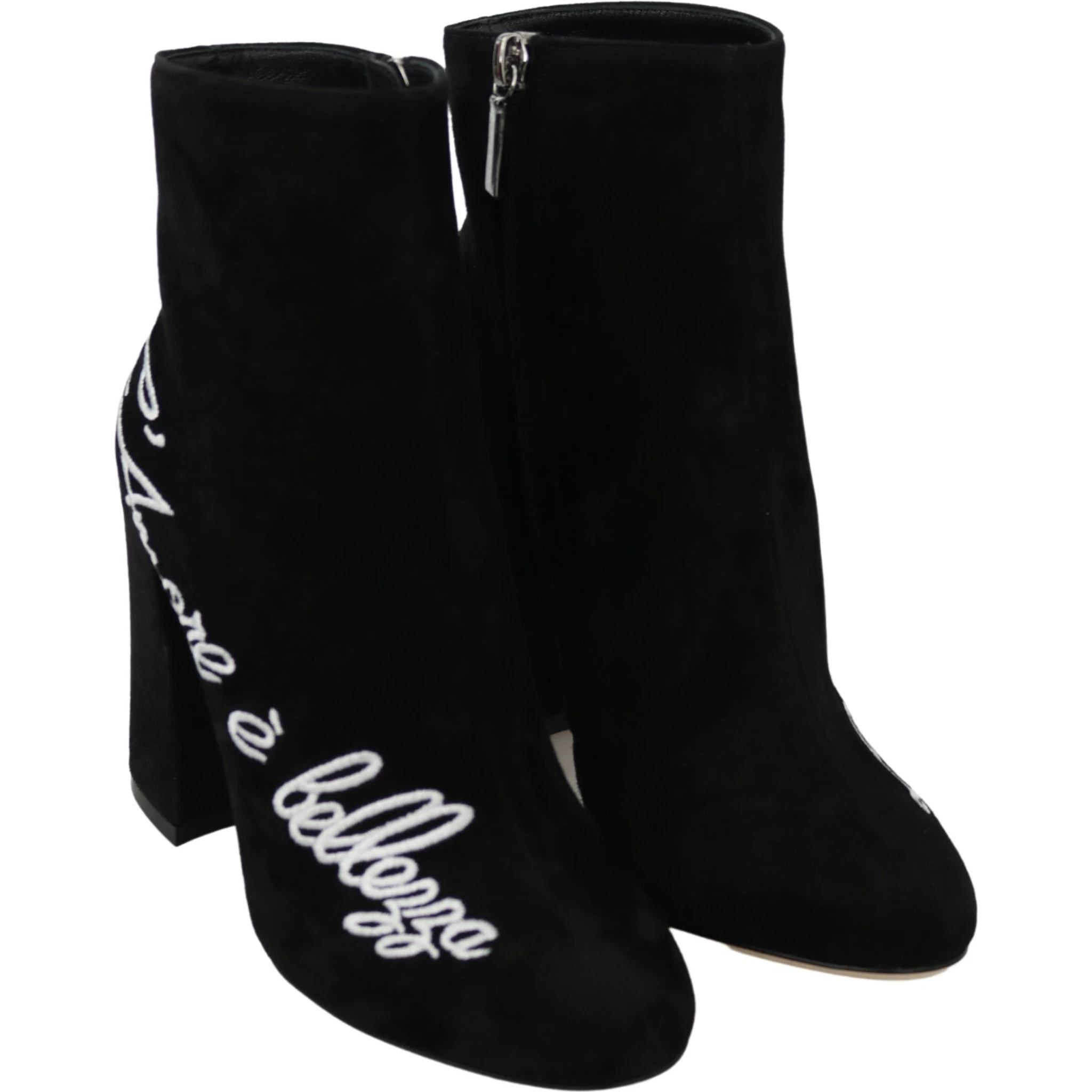 Black Suede L'Amore E'Bellezza Boots Shoes