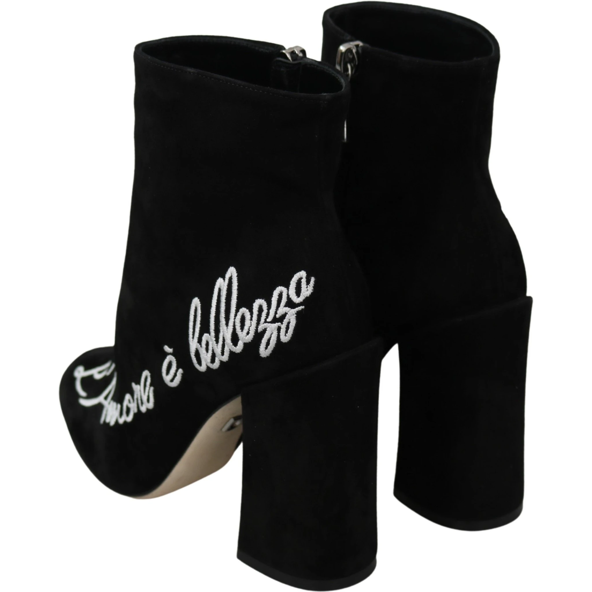 Black Suede L'Amore E'Bellezza Boots Shoes