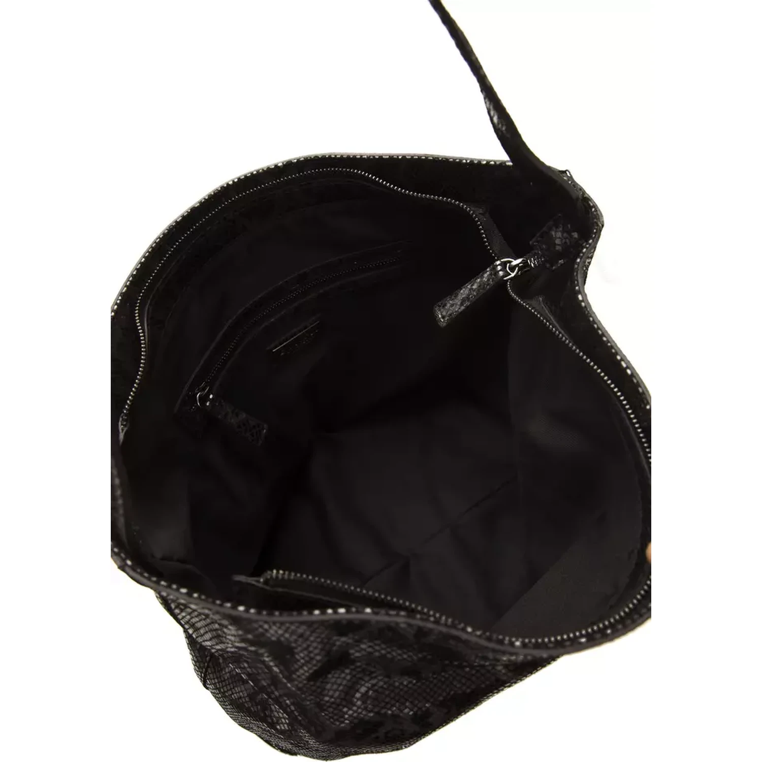 Gray Leather Shoulder Bag
