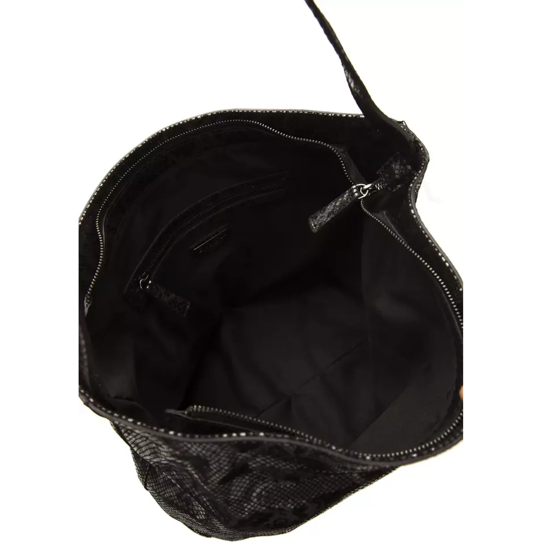 Gray Leather Shoulder Bag