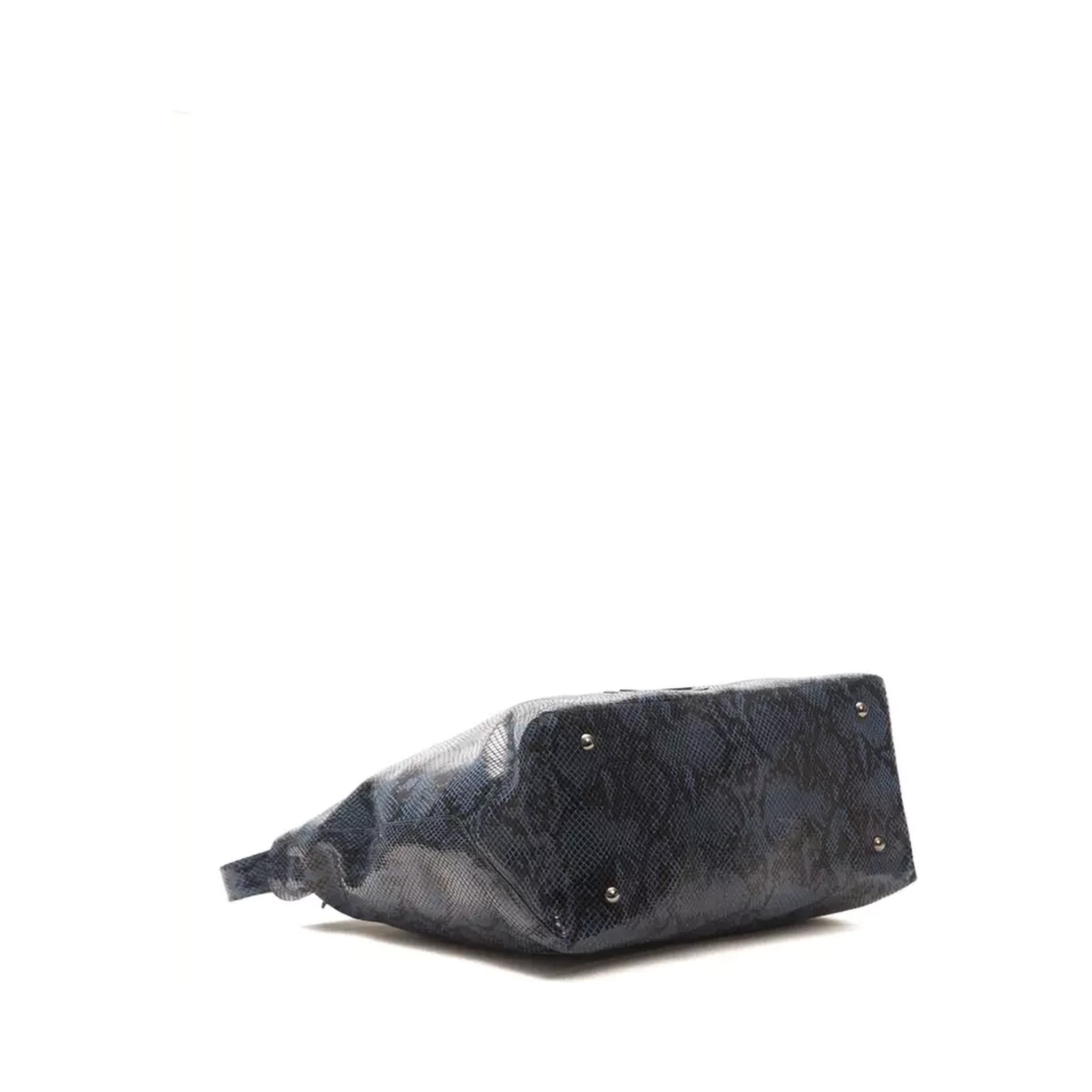 Blue Leather Shoulder Bag