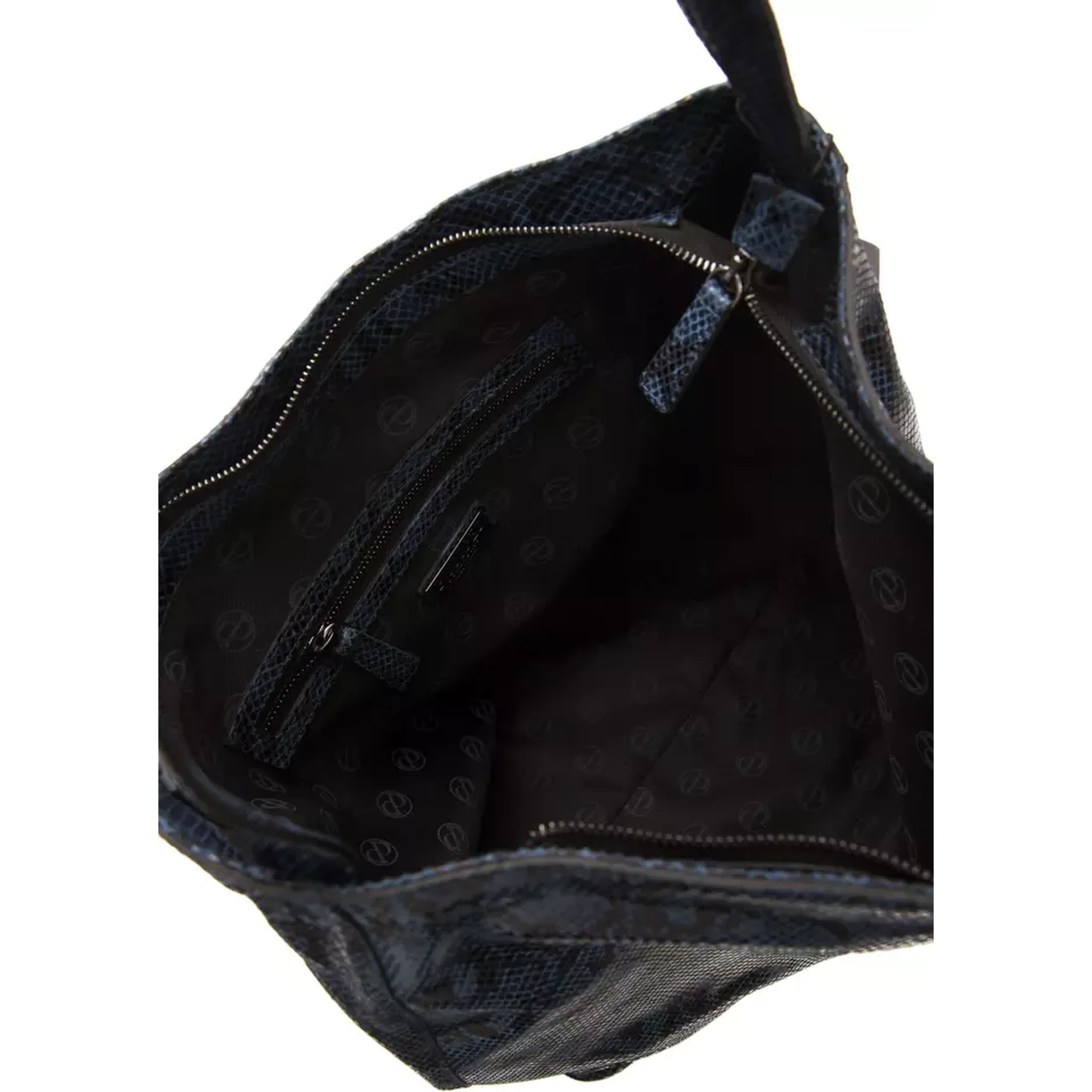 Blue Leather Shoulder Bag