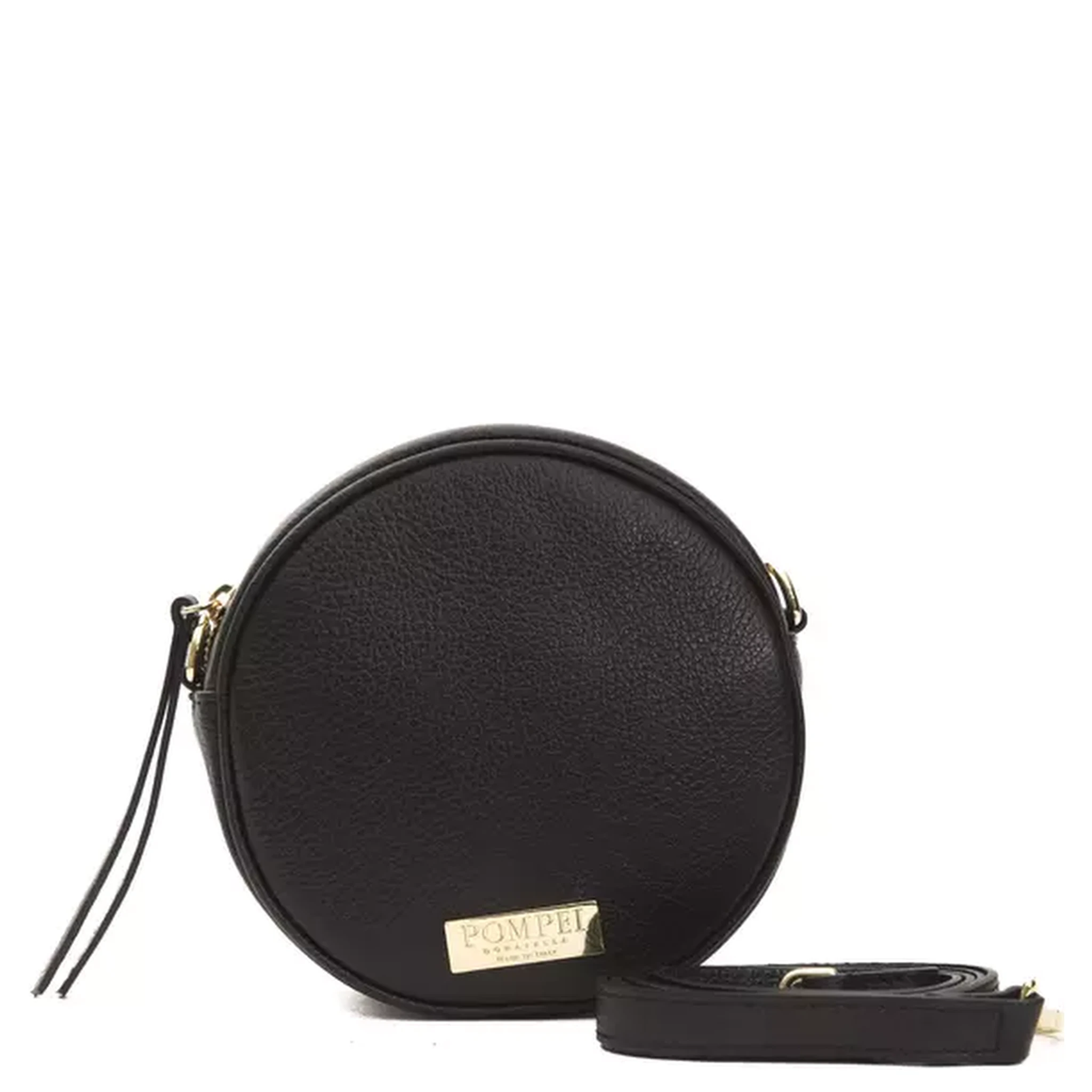 Black Leather Crossbody Bag