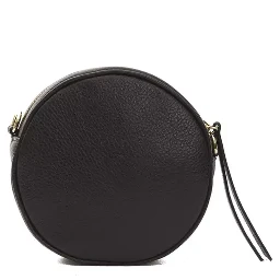 Black Leather Crossbody Bag
