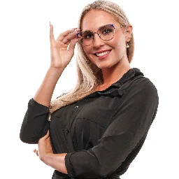 Gold Metal & Plastic Glasses (Frames)