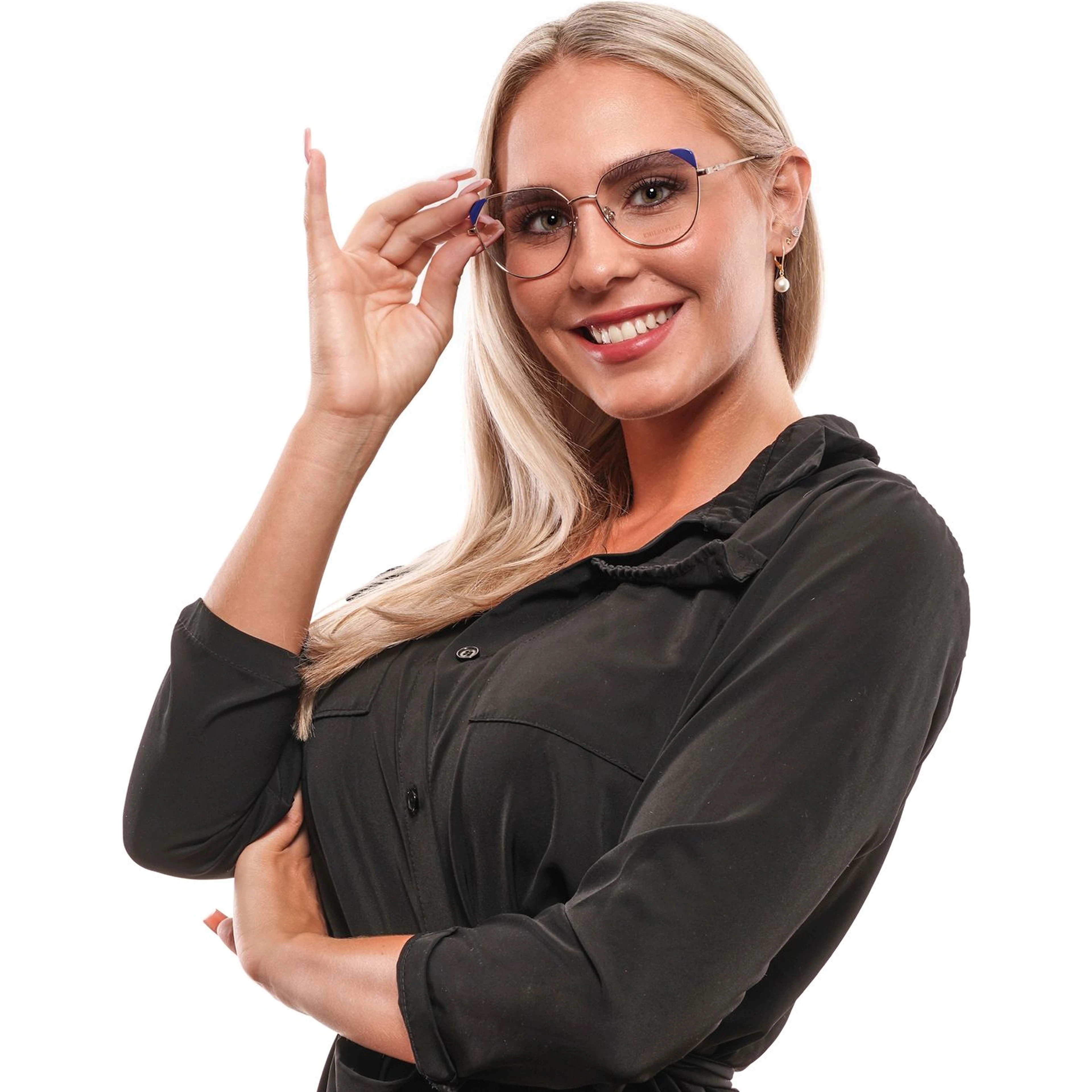 Gold Metal & Plastic Glasses (Frames)