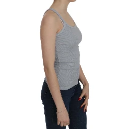 Light Grey Sleeveless Spaghetti Strap Blouse