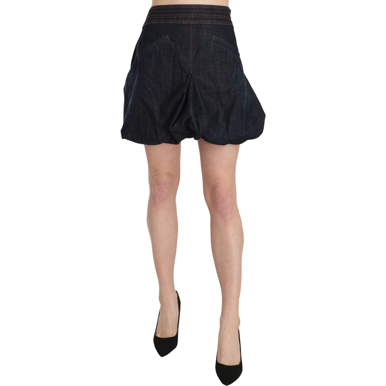 Blue Jeans Denim Cotton Stretch A-line Mini
