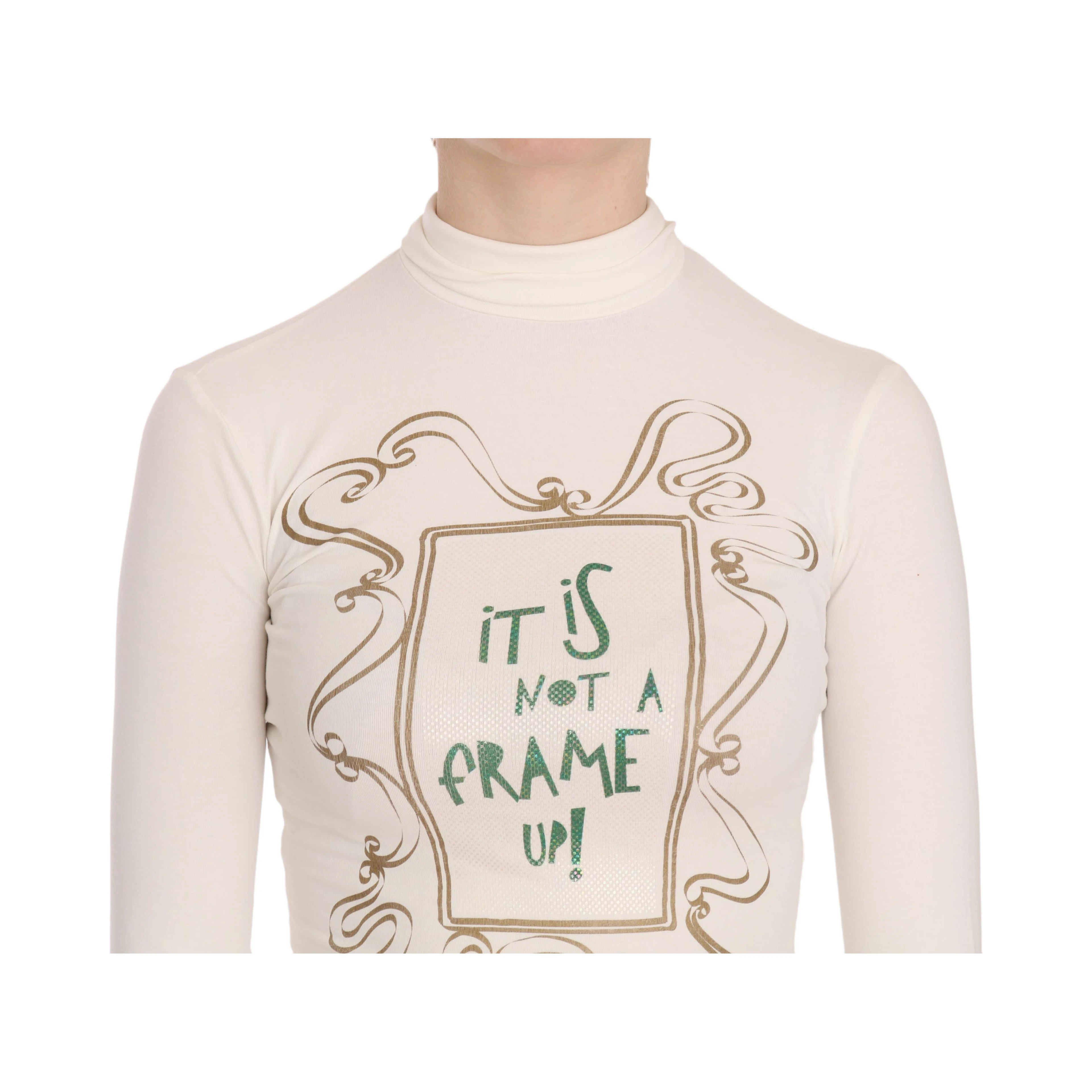 Crew Neck It Is Not A Frame Up! Print Blouse