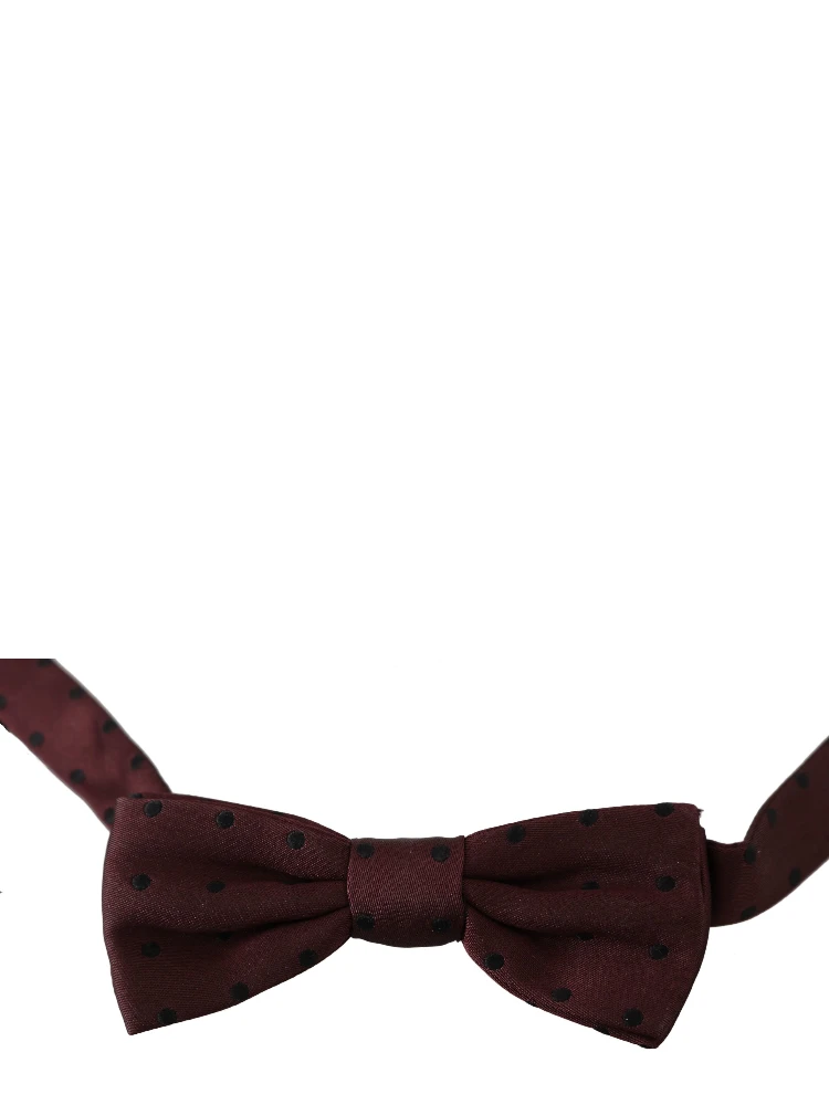 Purple Dotted Silk Adjustable Neck Papillon Bow Tie alternative