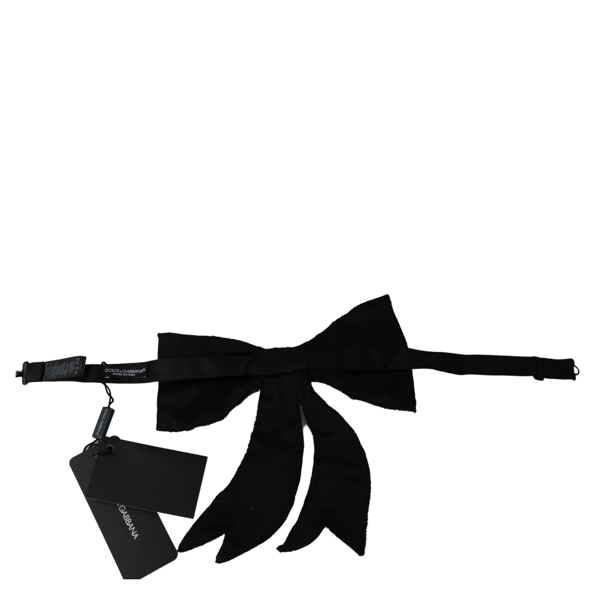 Silver Tone 100% Silk Crystal Embellished Women  Bowtie