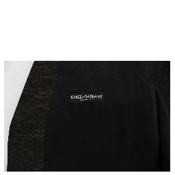 Black Wool Logo Dress Gilet Vest