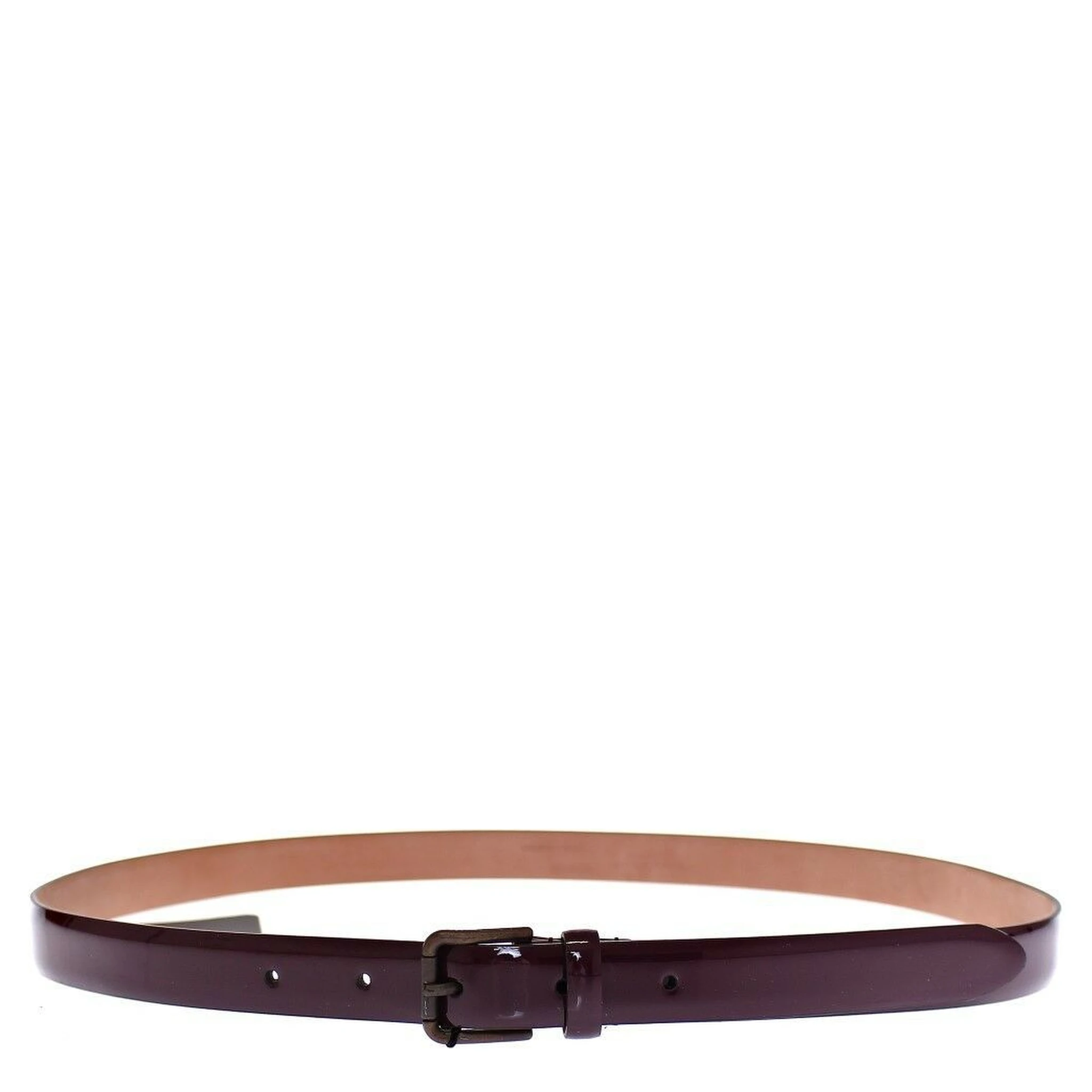 Purple Leather Logo Cintura Gürtel Belt