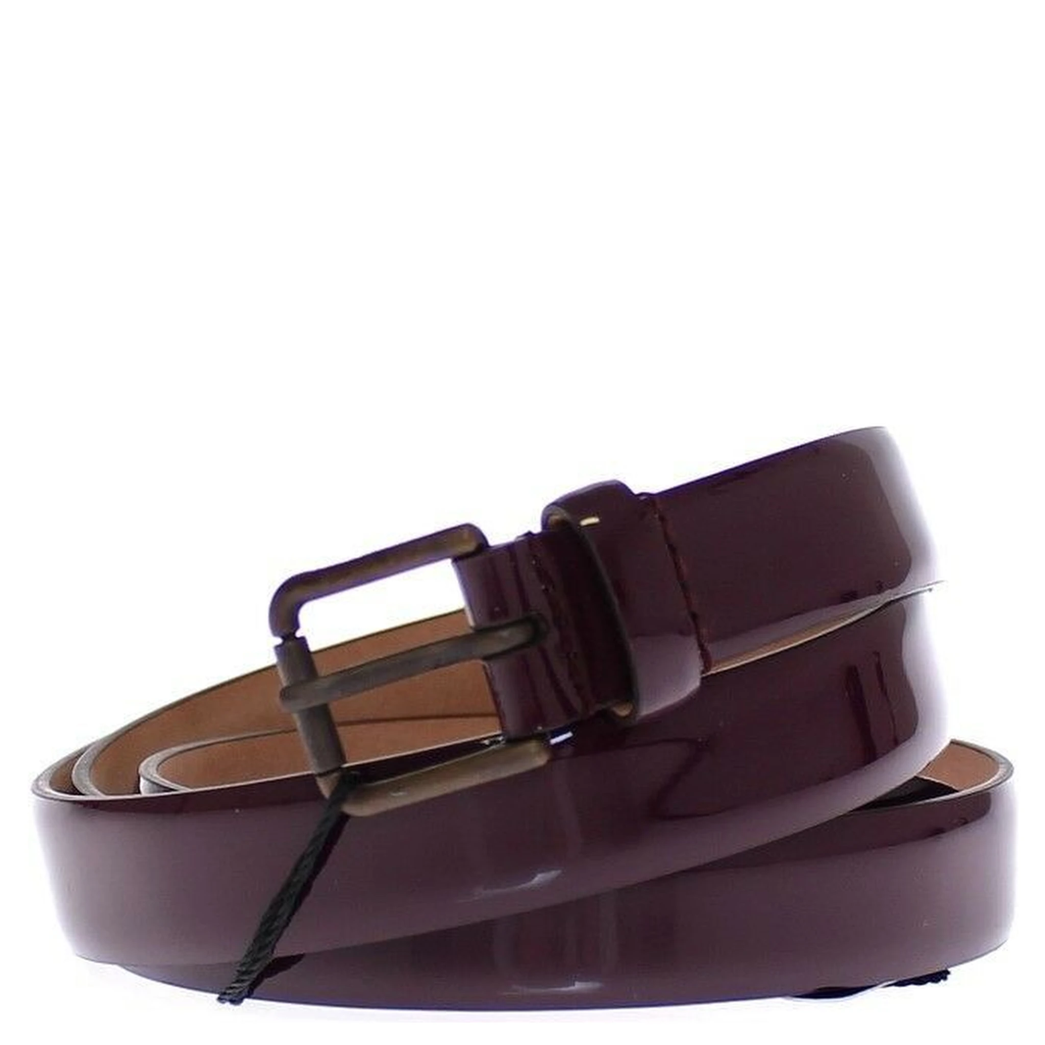 Purple Leather Logo Cintura Gürtel Belt