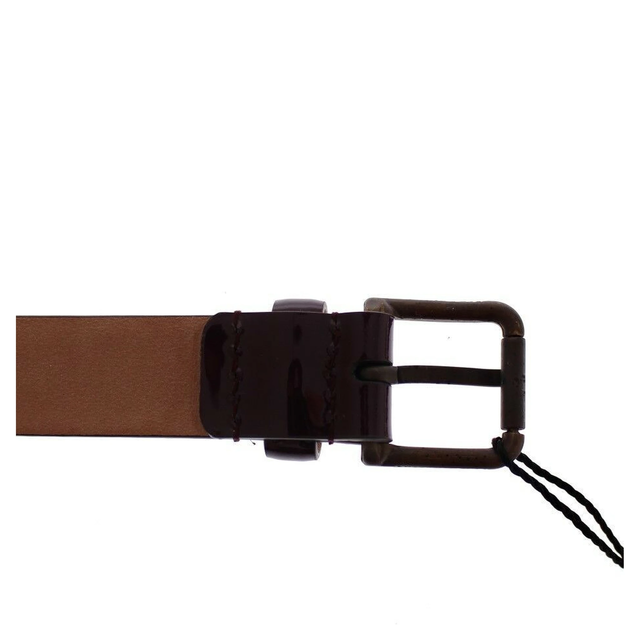 Purple Leather Logo Cintura Gürtel Belt