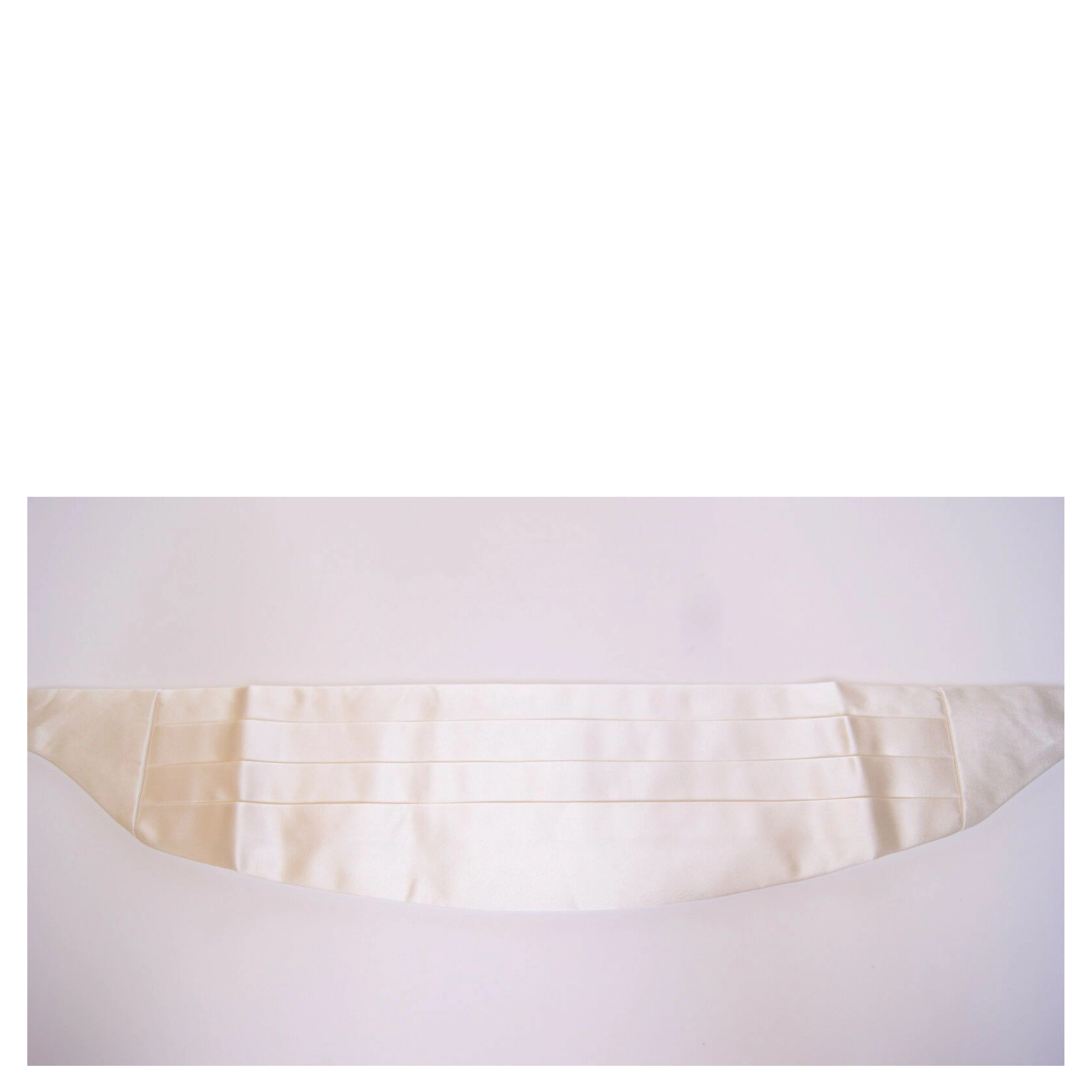 White Waist Tuxedo Smoking Belt Cummerbund