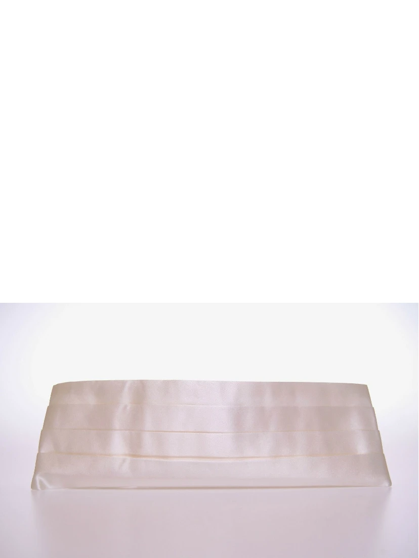 White Waist Tuxedo Smoking Belt Cummerbund