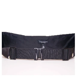 Black Waist Smoking Tuxedo Cummerbund Belt